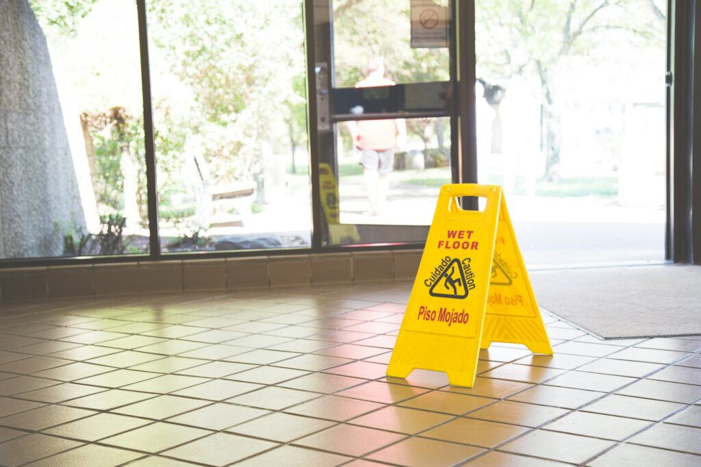 wet floor sign